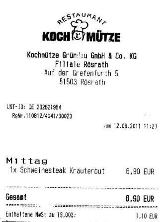 aufe Hffner Kochmtze Restaurant